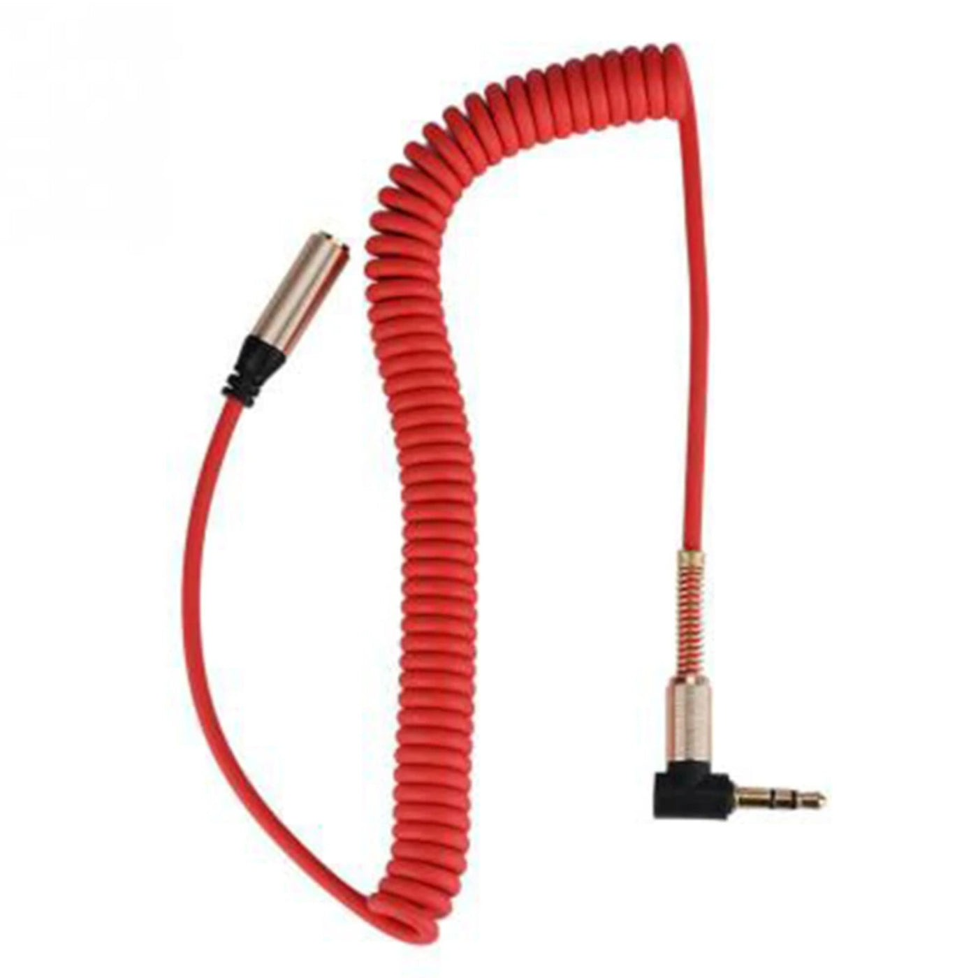 Kopfhörer Verlängerungskabel Rot 0,5 - 1,5m 3,5mm Klinke Winkelstecker   Buchse