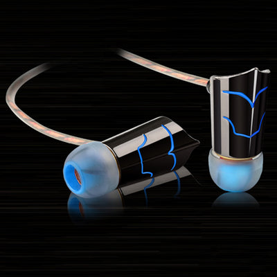 High-End Headset Kopfhörer KZ ED8 HS Pro Schwarz-Blau In-Ear Ohrhörer