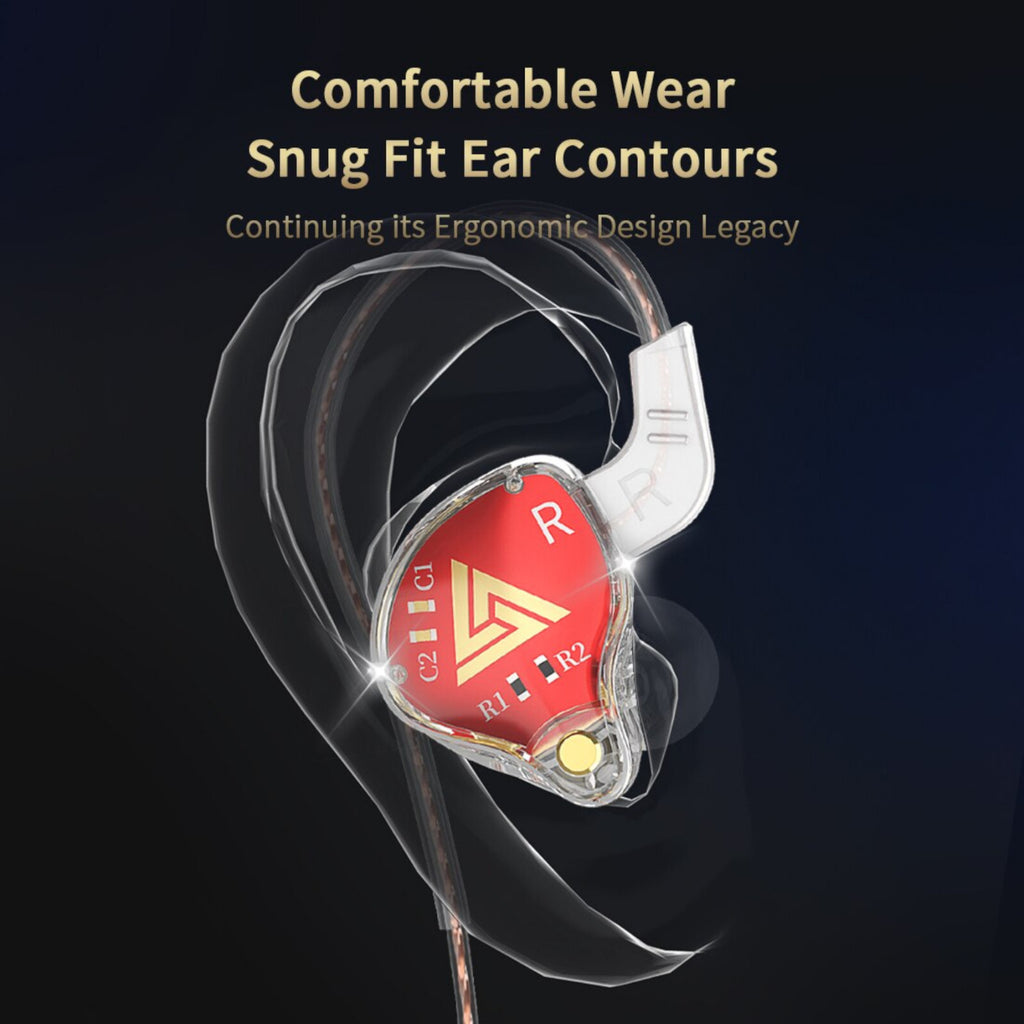 QKZ AKX Pro HiFi In-Ear-Headset mit Hardcase