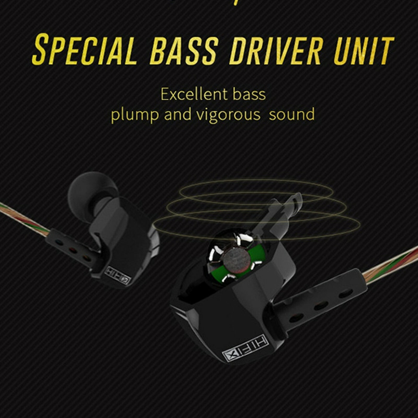 KZ HD9 Hi-Fi In-Ear Ohrhörer Premium Super Bass Sound, Earphone schwarz