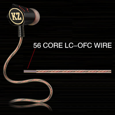 High-End Kopfhörer KZ ED8 Pro Schwarz-Rot In-Ear Ohrhörer