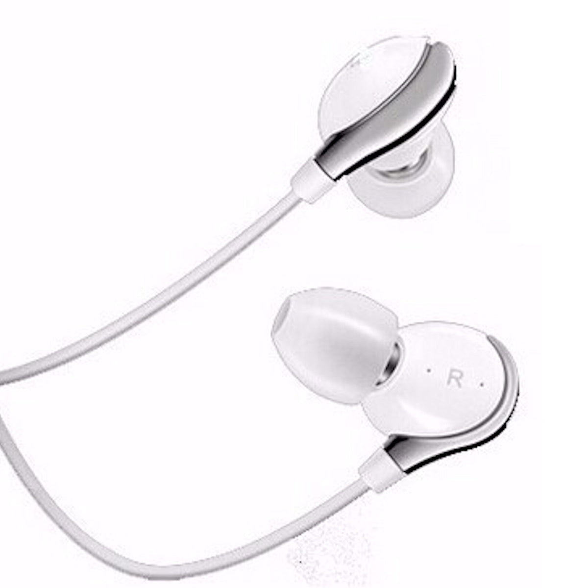 Weißes JBM MJ Sport In-Ear-Headset mit Hardcase
