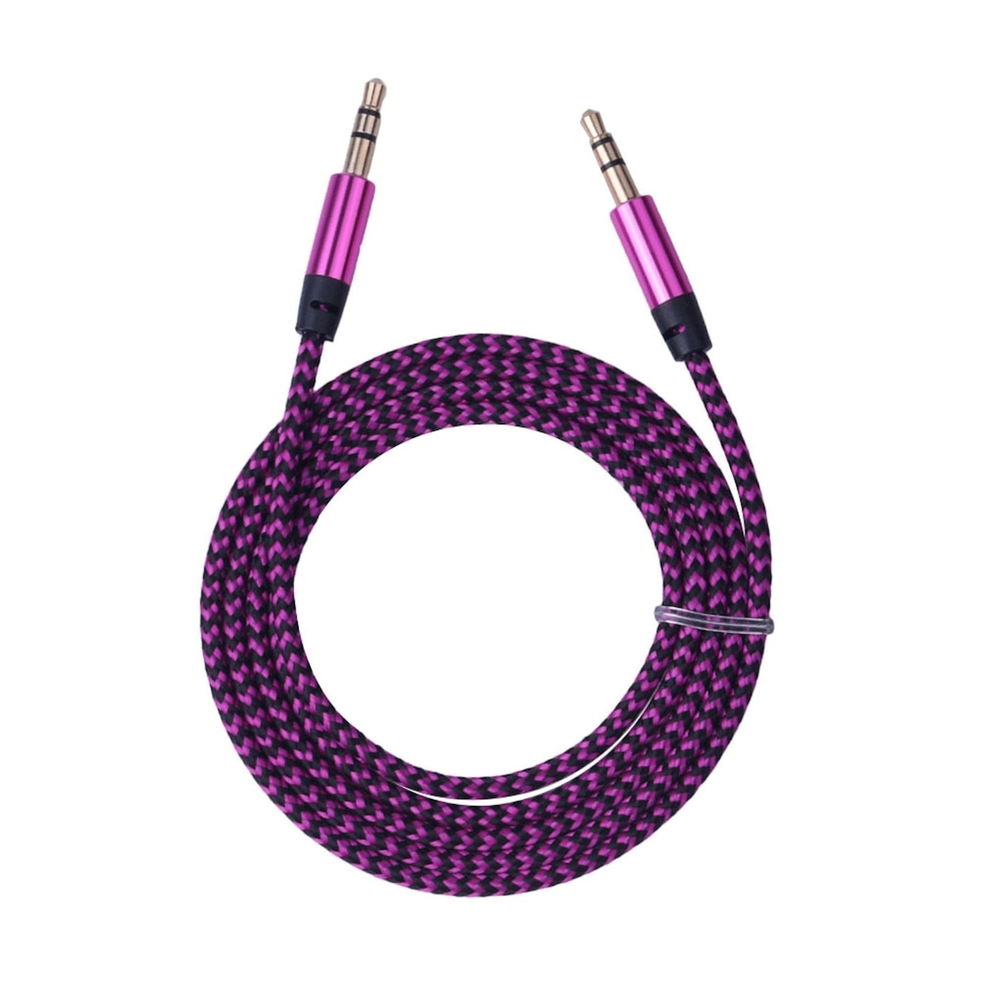 Audio Stereo Kopfhörer Anschlusskabel Nylon 1m 3,5mm Klinke Stecker > Stecker