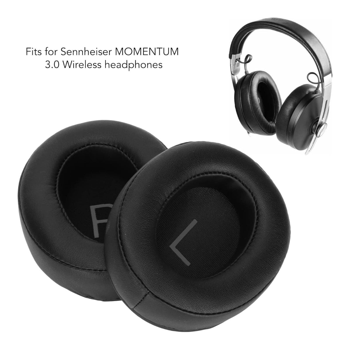 Dunkelbraune Velours-Ohrpolster für Sennheiser Momentum 3 Over-Ear