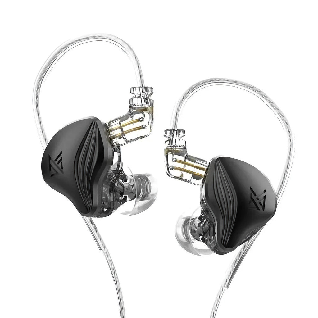 Schwarzes KZ ZEX 3-Treiber In-Ear-Headset
