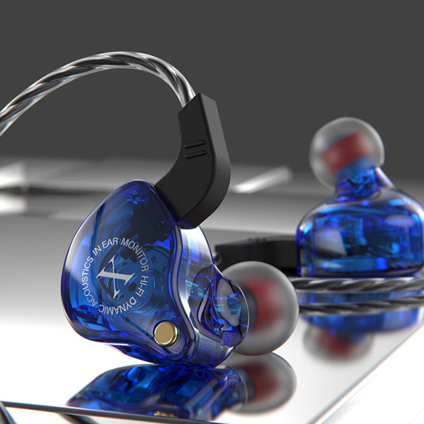 Original 3K X2 HD Professional HiFi Kopfhörer Headset Premium In-Ear Rot