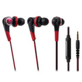 Rote Audio-Technica ATH-CKS770IS In-Ear-Kopfhörer mit Mikrofon