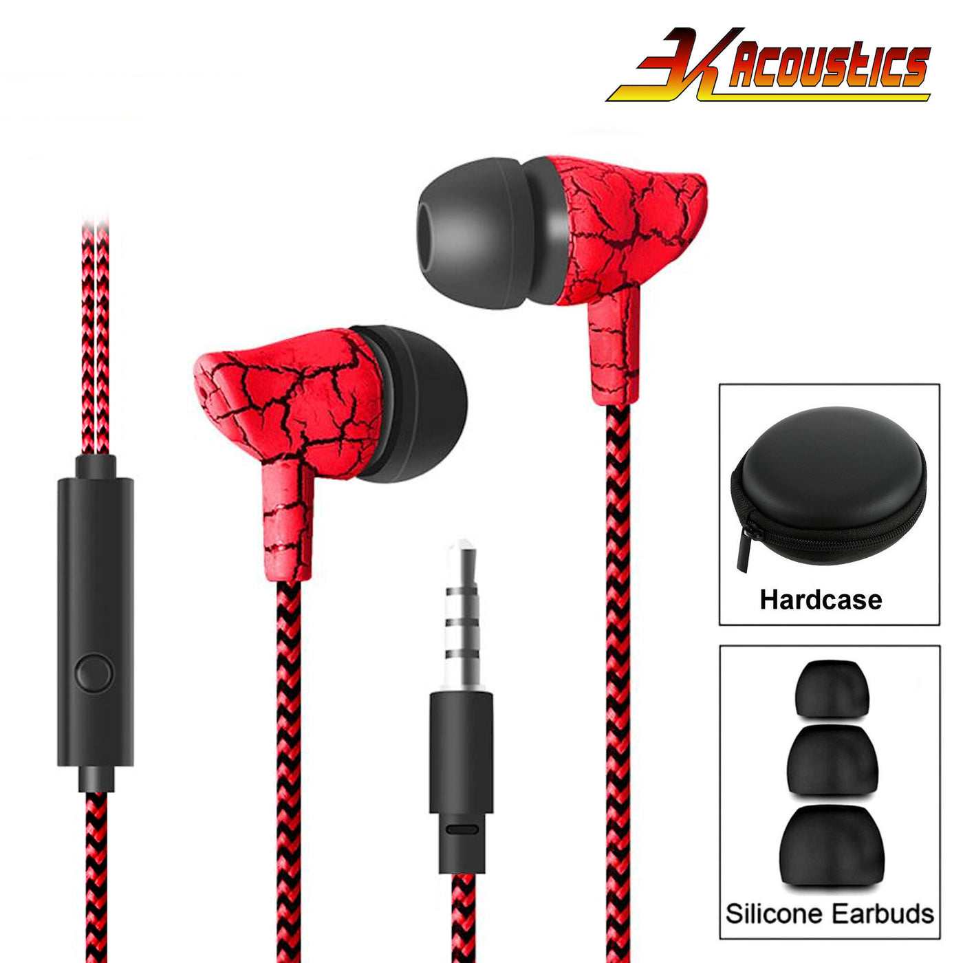 Super Bass In-Ear Kopfhörer Cracked Style Headset Earphone Headphone Cool