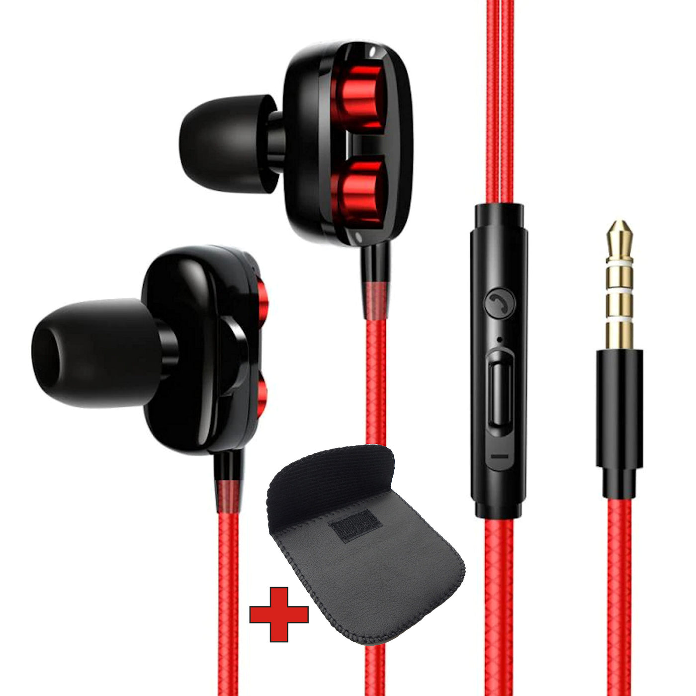 Super Bass In-Ear Doppeltreiber Kopfhörer X20 Ohrhörer Earphone Headset