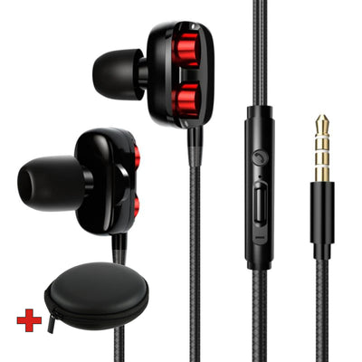 Super Bass In-Ear Doppeltreiber Kopfhörer X20 Ohrhörer Earphone Headset