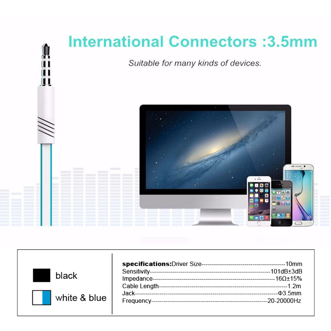 Super Bass In-Ear Kopfhörer Headset Earphone JM26 für Samsung Xiaomi LG HTC