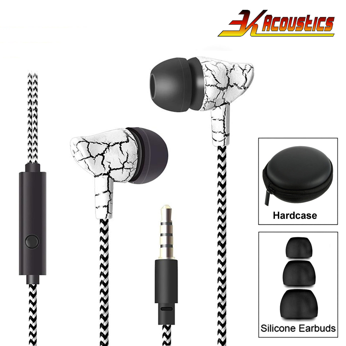 Super Bass In-Ear Kopfhörer Cracked Style Headset Earphone Headphone Cool