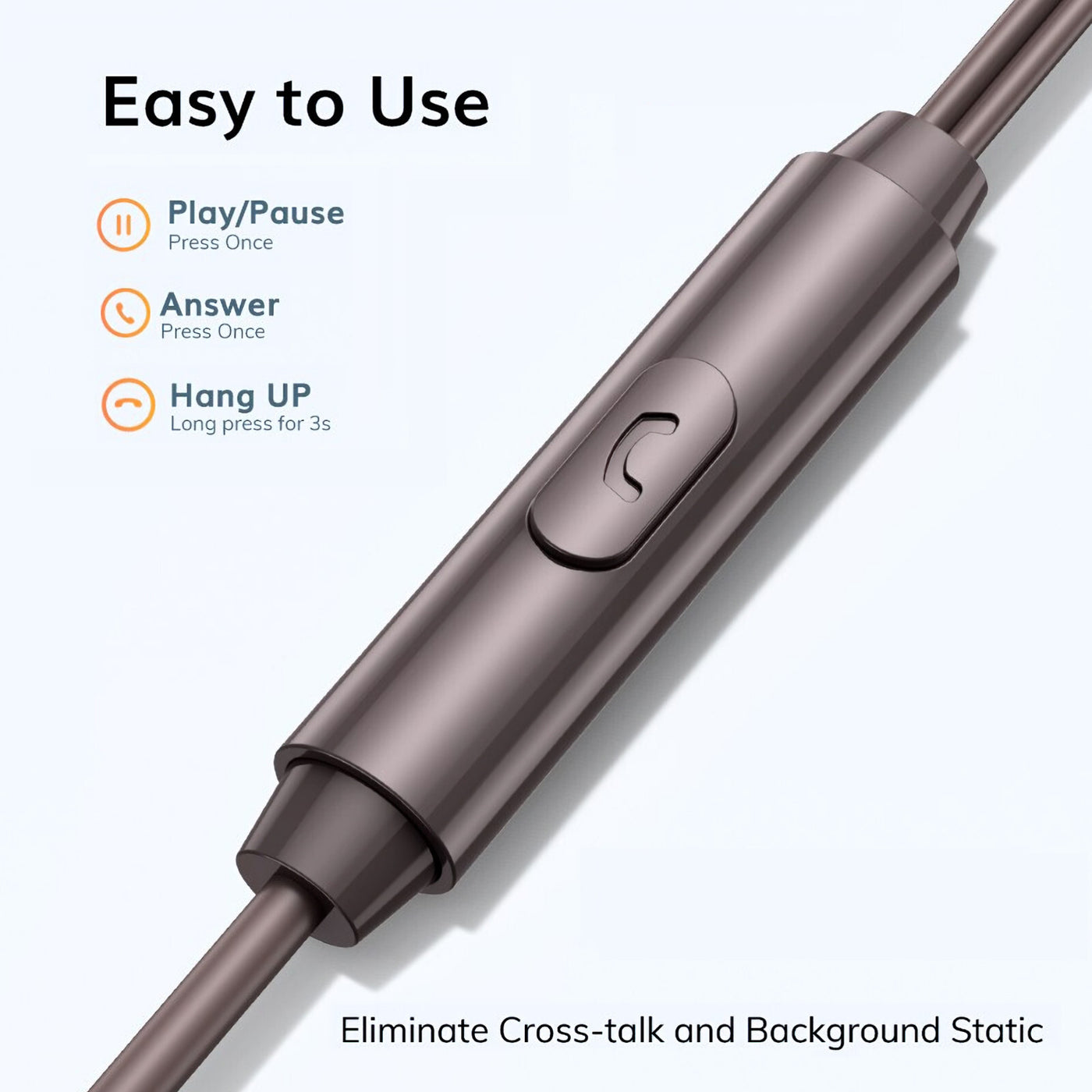 Premium Metall Headset In-Ear Kopfhörer F36 Surround Super Bass braun Hardcase