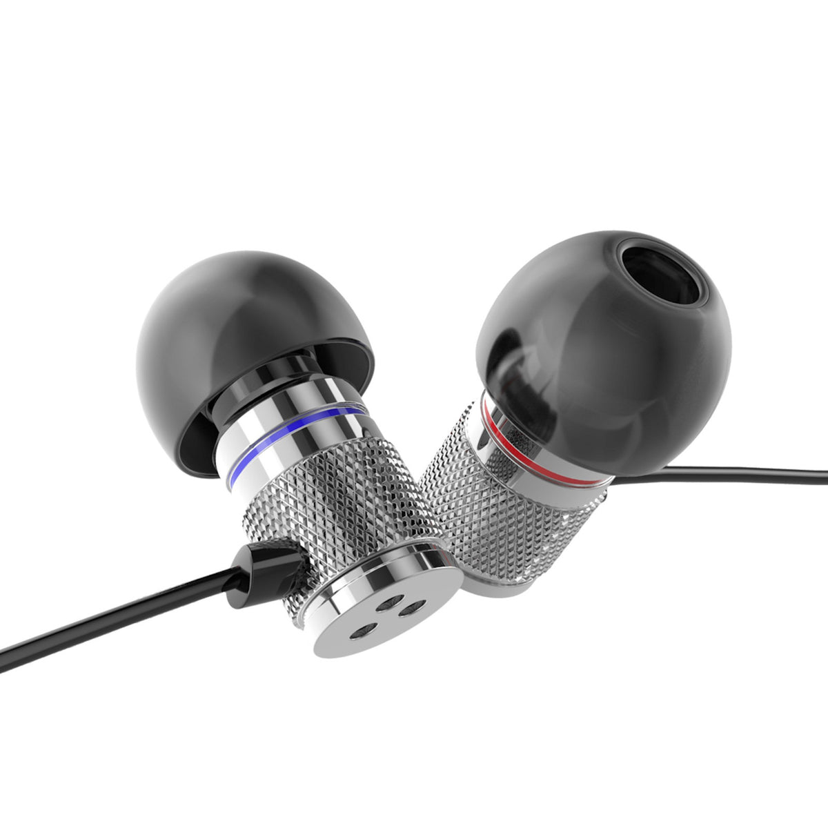 Silbernes KZ HDS3 In-Ear-Headset mit Hardcase