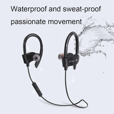 Sport In Ear Bluetooth Headset Ohrbügel Kopfhörer Wireless Bass OB-01 Schwarz