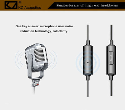 High-End Kopfhörer KZ-S6 Schwarz Pro Sports In-Ear Headphones in PU Hardcase