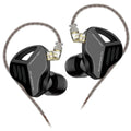 Schwarze KZ ZVX High-End In-Ear-Kopfhörer aus Metall