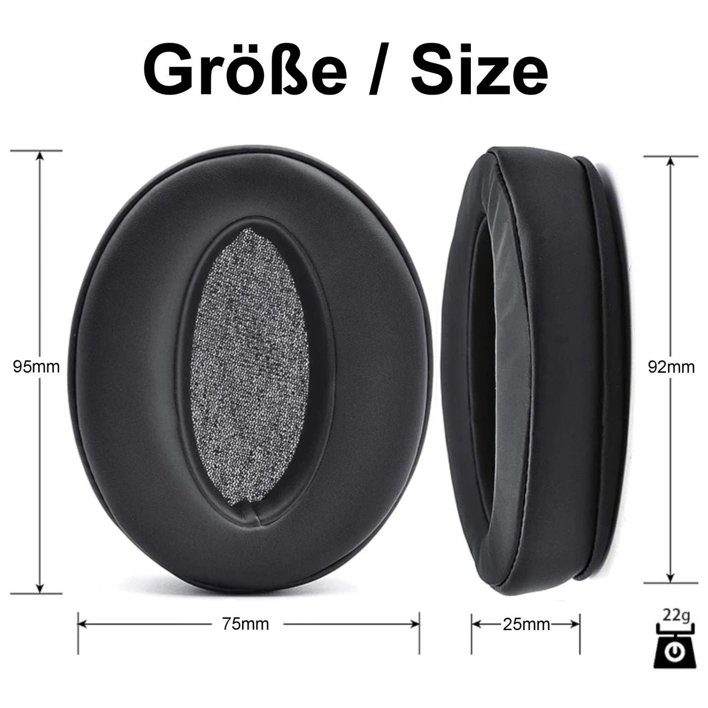 Ohrpolster Sennheiser Kopfhörer HD4.20 HD4.30 HD4.40 HD4.50 HD350BT Mesh