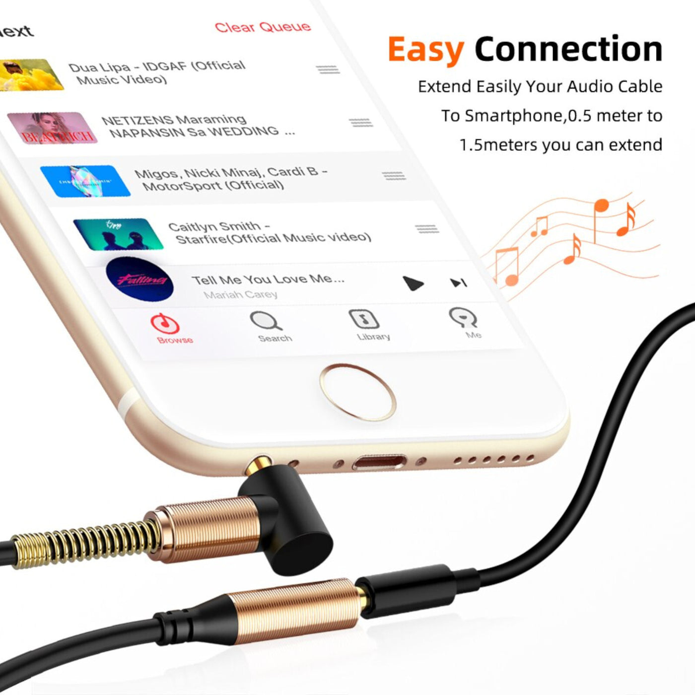 Kopfhörer Verlängerungskabel 0,5 - 1,5m 3,5mm Klinke Winkelstecker > Buchse