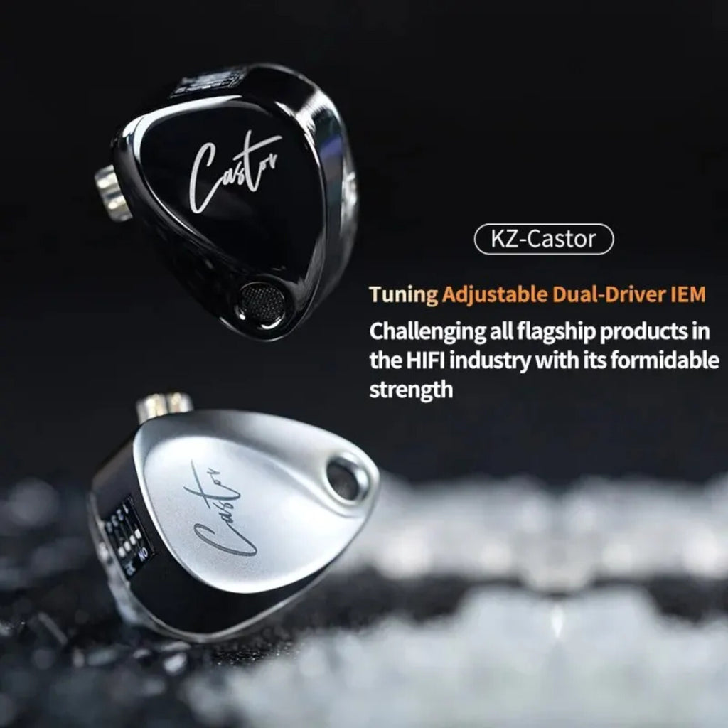 KZ Castor In-Ear-Kopfhörer mit einstellbarem Bass