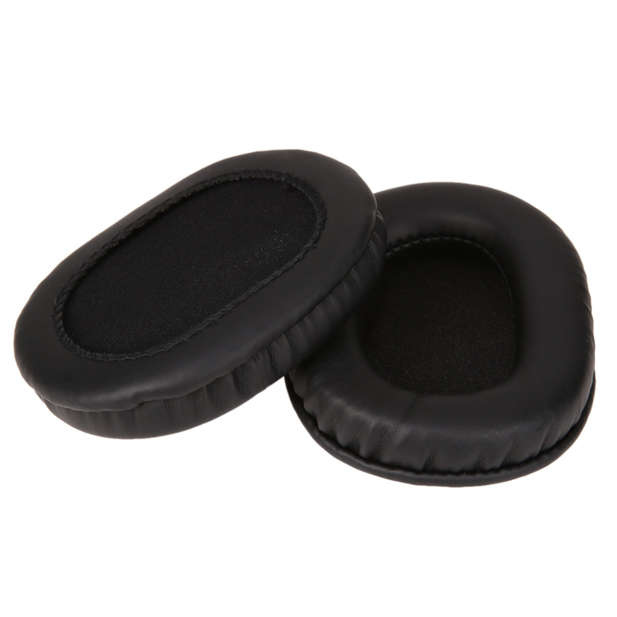 Schwarze Kunstleder-Ohrpolster für Audio-Technica M50X M40X