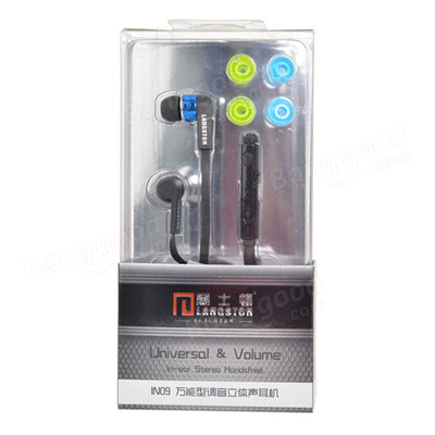 Langsdom IN09 In-Ear Ohrhörer Bass Sound, Earphone Headphone Headset blau