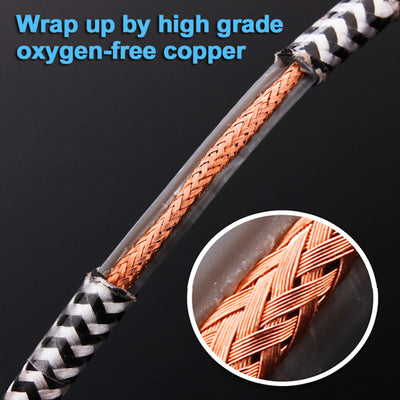 2m Audio Nylon Anschlusskabel für Sennheiser Momentum 2.0 HD 4.30 4.40 4.50..