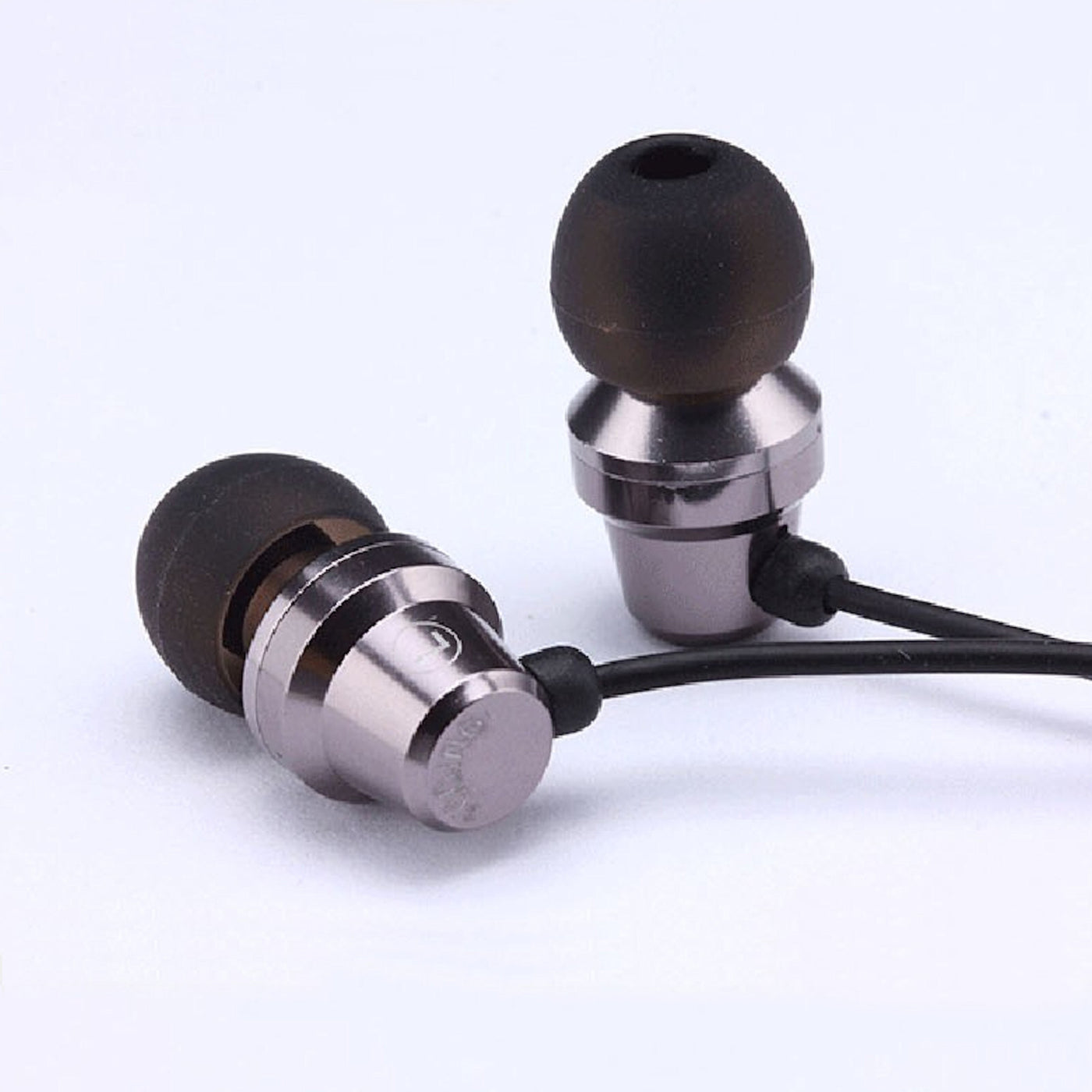 Mega Bass In-Ear Kopfhörer Headset MX1 in PU-Hardcase gunmetal-schwarz