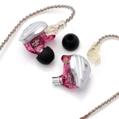 KZ ZSX Premium High-End Pro 12 Treiber HiFi In-Ear Kopfhörer Headset Purple Lila