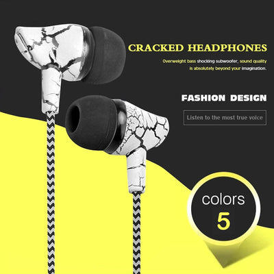 Super Bass In-Ear Kopfhörer Cracked Style Headset Earphone Headphone Cool