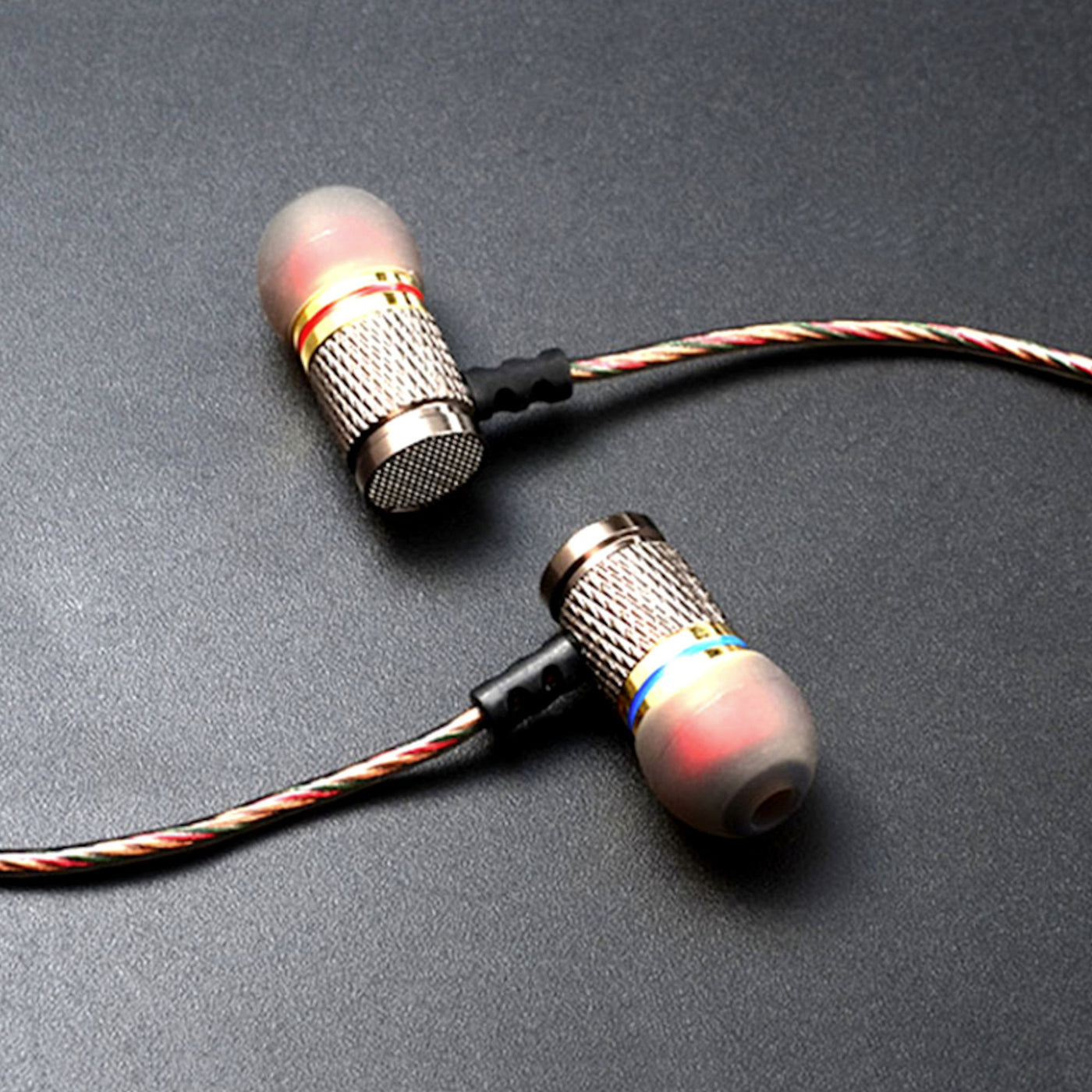 High-End Headset Kopfhörer KZ ED2 HS Professional Gunmetal In-Ear in PU Hardcase