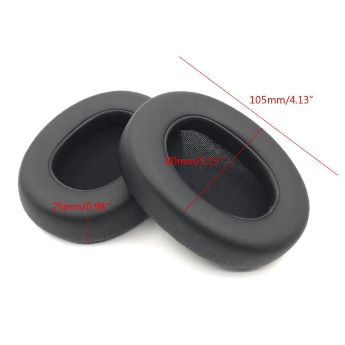 Ohrpolster für Kopfhörer AKG K361 K361BT K371 K371BT Kunstleder schwarz