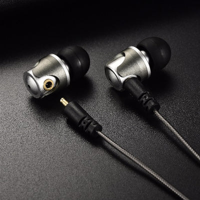 Super Bass High-End In Ear Kopfhörer QKZ DM4 Silber Ohrhörer austauschbare Kabel