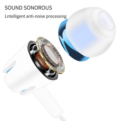 Super Bass In-Ear Kopfhörer Ohrhörer S9+ Headset Earphone Headphone + PU-Tasche