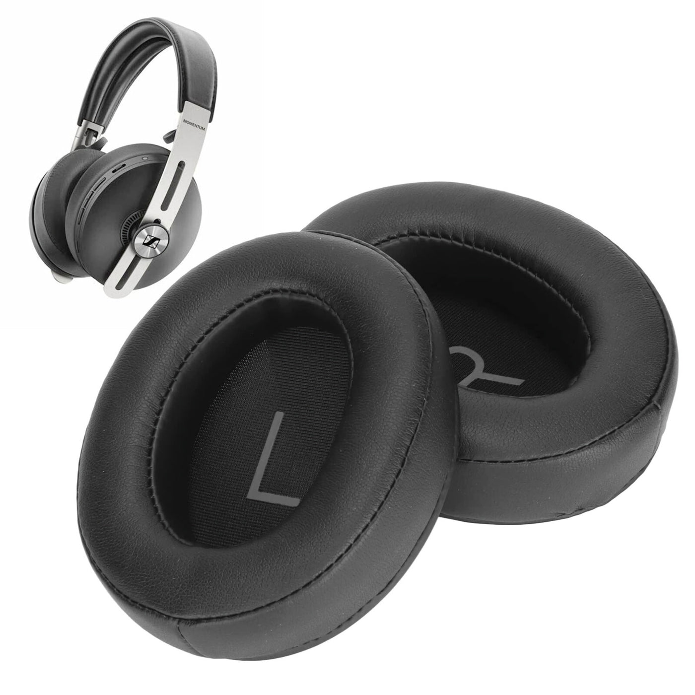 Ohrpolster Sennheiser Kopfhörer Momentum 3 Over Ear Kunstleder Schwarz