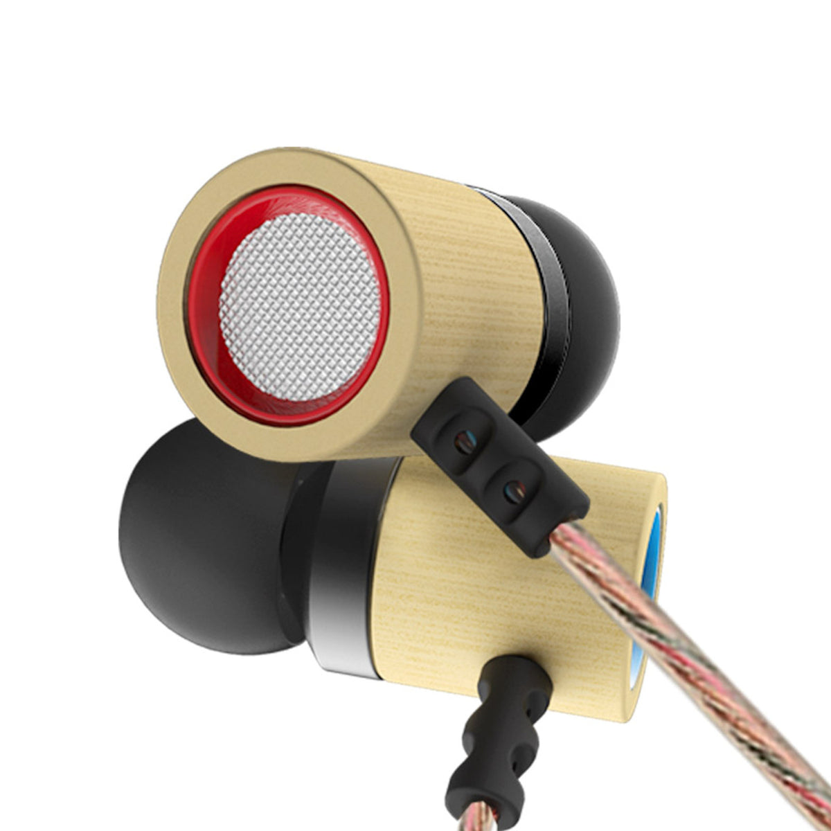 KZ ED7 Bambus-Holz In-Ear-Kopfhörer mit PU-Hardcase