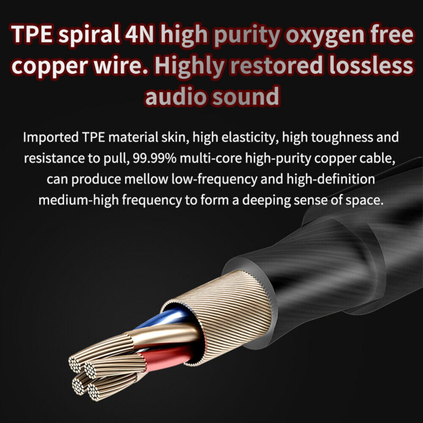 QKZ AK6 Hi-Res In-Ear-Kopfhörer Ohrhörer 105dB mit HD Mikrofon Bass Boost Gold