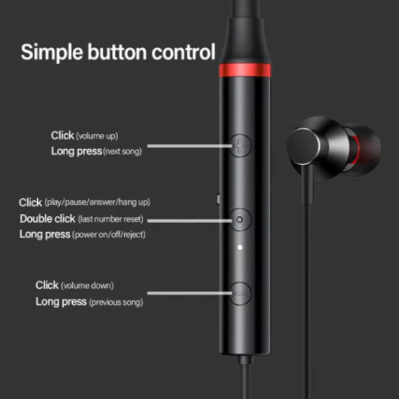 Lenovo HE05X Bluetooth-Kopfhörer | Kabellose Nackenbügel-Ohrhörer | Magnetisch