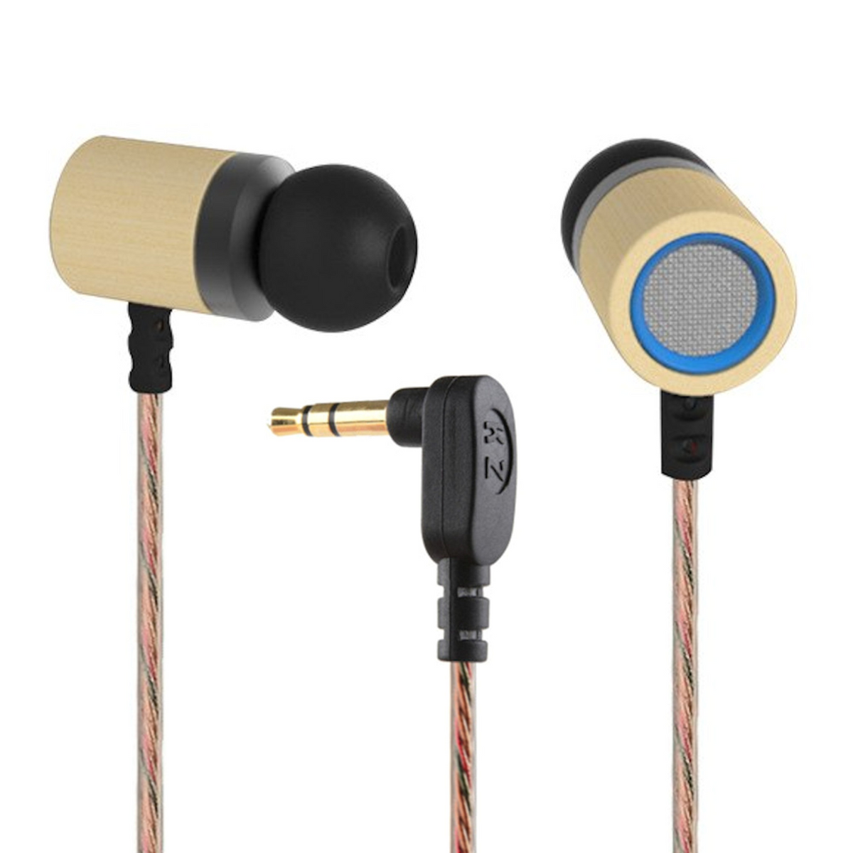 KZ ED7 Bambus-Holz In-Ear-Kopfhörer mit PU-Hardcase