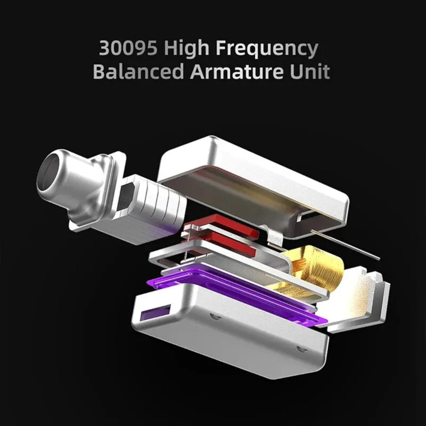 High-End In Ear Kopfhörer KZ ZSTx Pro Mic Black Messing In-Ear Premium Ohrhörer