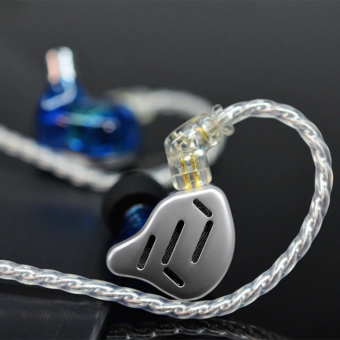 KZ ZAX Premium High-End Professional 16 Treiber HiFi In-Ear Kopfhörer Mic Silber