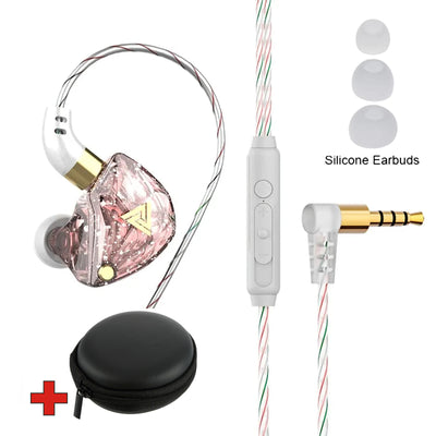 Premium Headset Kopfhörer QKZ SK8 HiFi In-Ear-Headset Ohrhörer + Hardcase