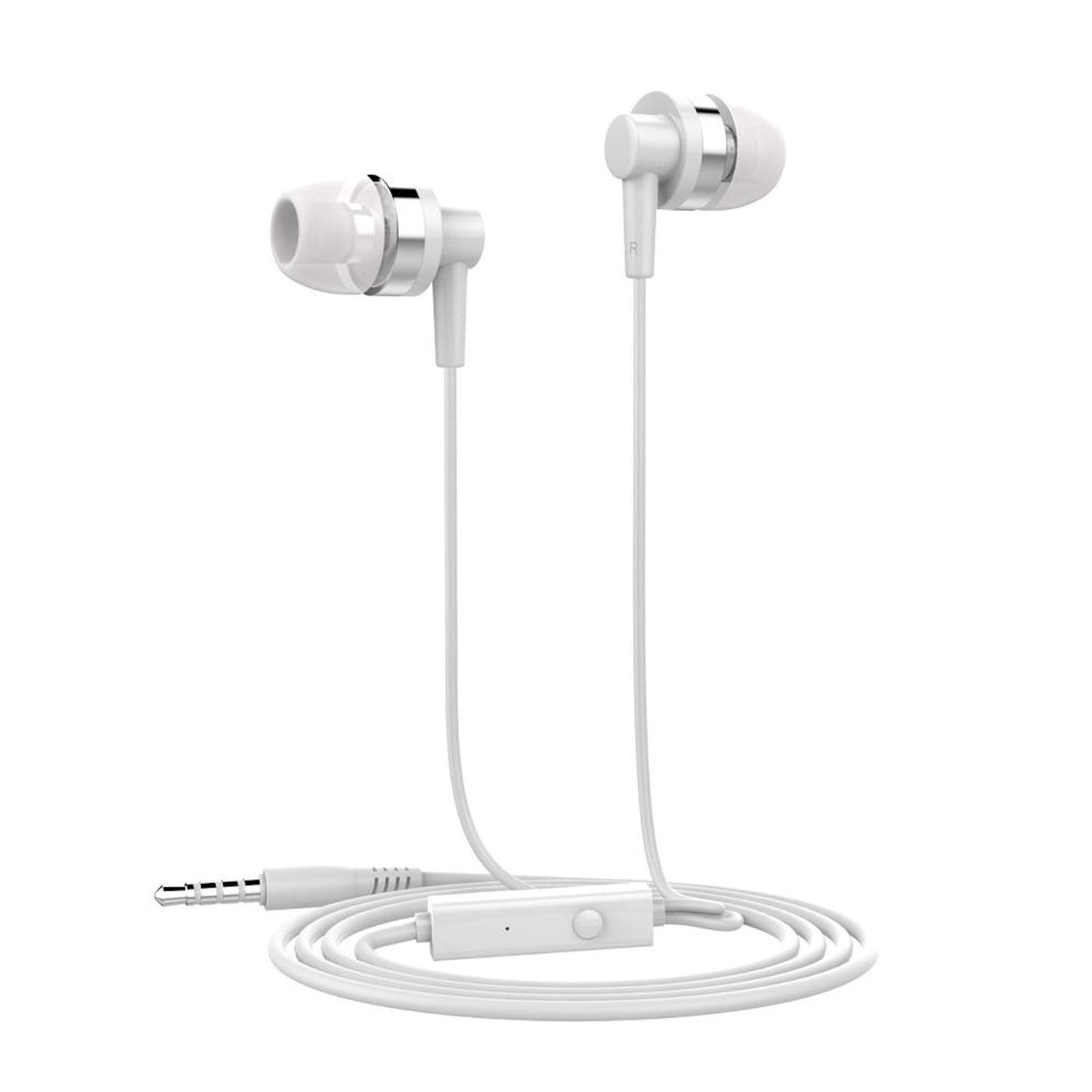 In-Ear Headset JD89 Weiss Kopfhörer Earphone Bass für Samsung Xiaomi LG HTC