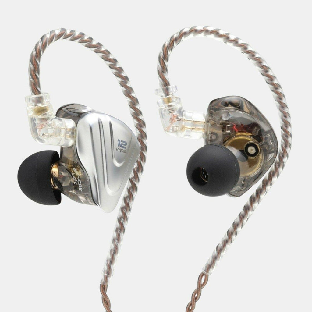 Schwarzes KZ ZSX In-Ear-Headset mit 12 Treibern