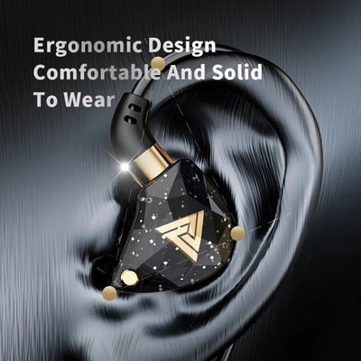 Premium Headset Kopfhörer QKZ SK8 HiFi In-Ear-Headset Ohrhörer + Hardcase