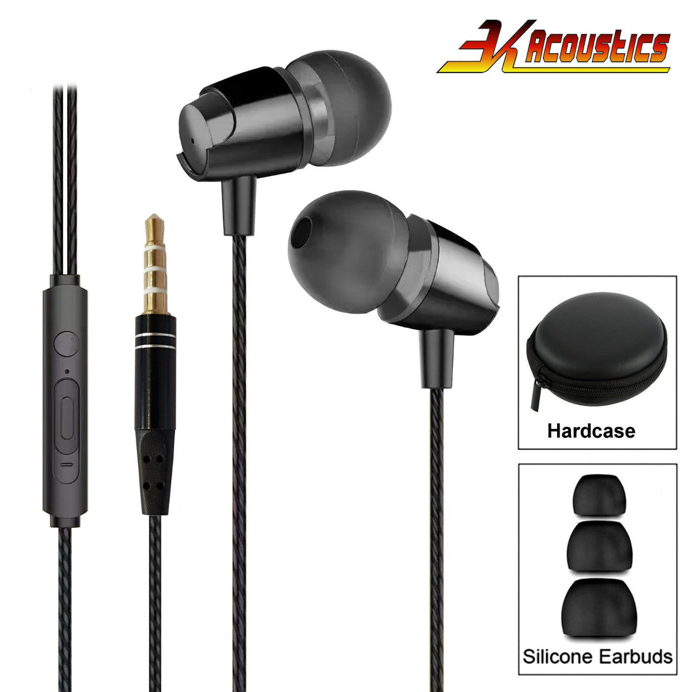 Super Bass In-Ear Kopfhörer Ohrhörer R4 Headset Earphone Headphone + Hardcase