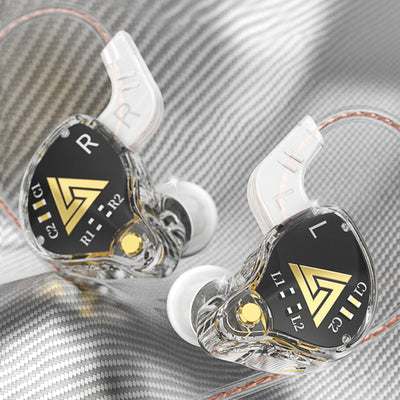 Premium Headset Kopfhörer QKZ-AKX Pro HiFi In-Ear-Headset Ohrhörer + Hardcase