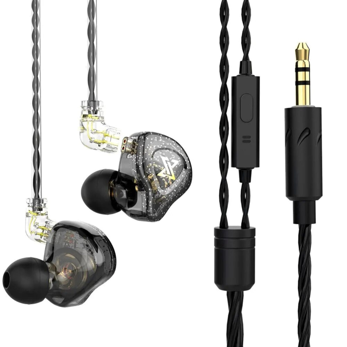 Premium Headset Kopfhörer QKZ-AK6 Max HiFi In-Ear-Headset Ohrhörer + Hardcase