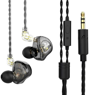 Premium Headset Kopfhörer QKZ-AK6 Max HiFi In-Ear-Headset Ohrhörer + Hardcase