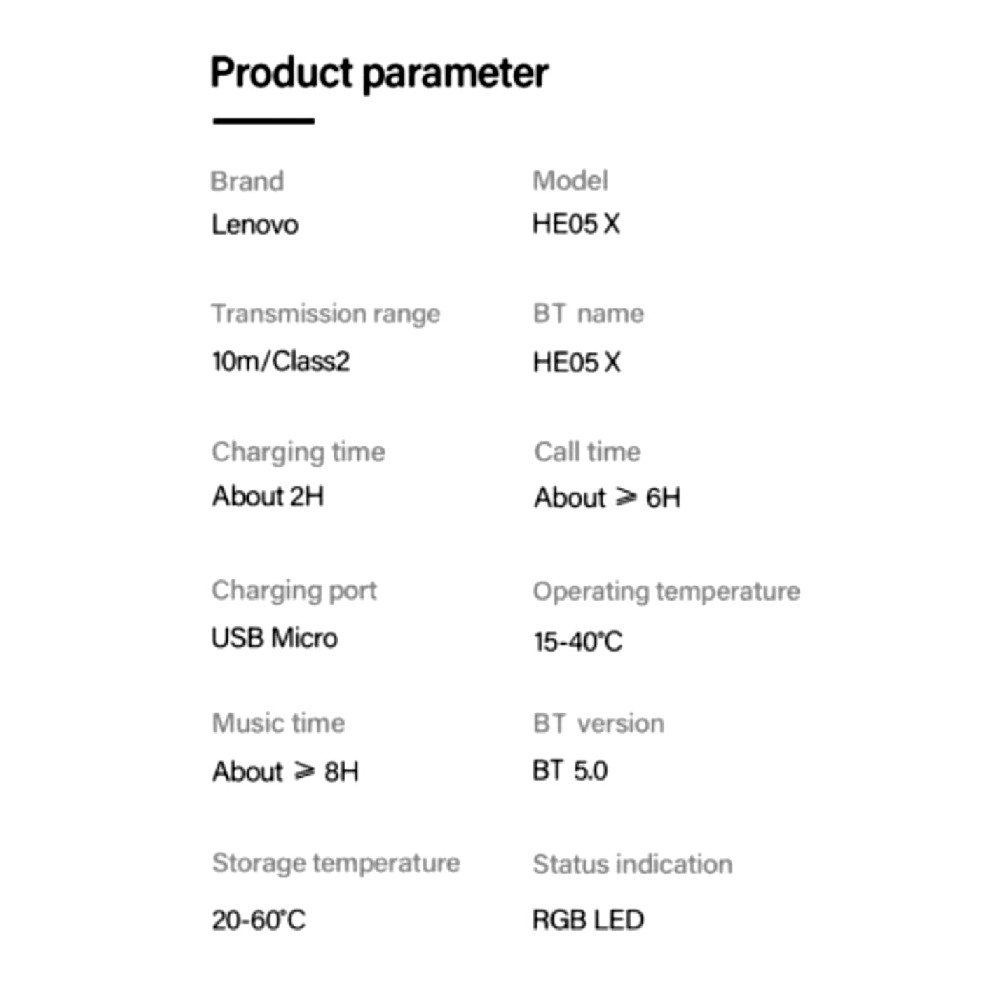 Lenovo HE05X Bluetooth-Kopfhörer | Kabellose Nackenbügel-Ohrhörer | Magnetisch